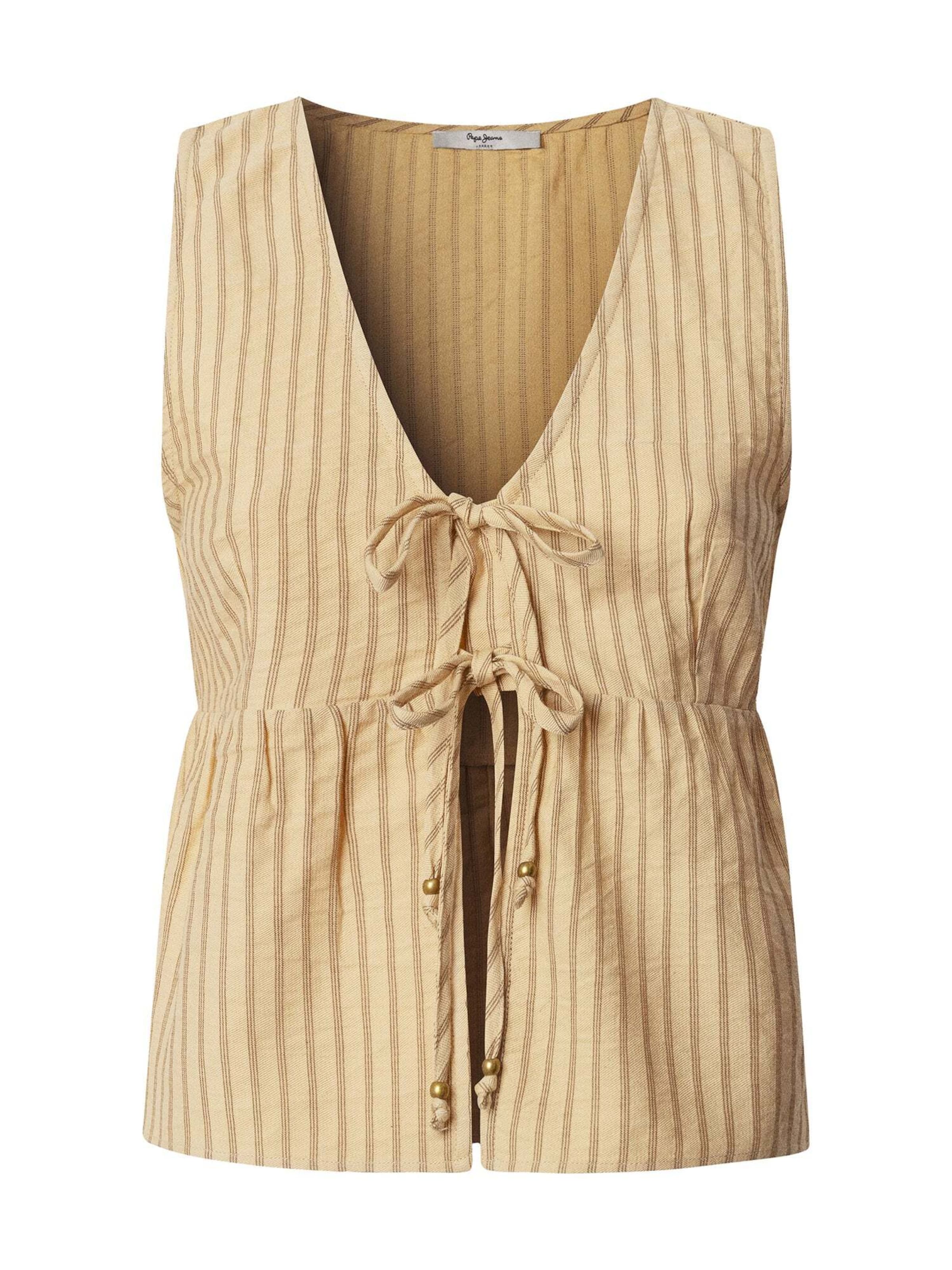 Pepe Jeans Blouse in Geel: voorkant