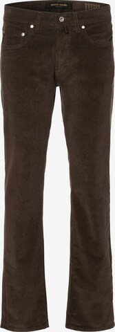 PIERRE CARDIN Regular Broek 'Lyon' in Bruin: voorkant