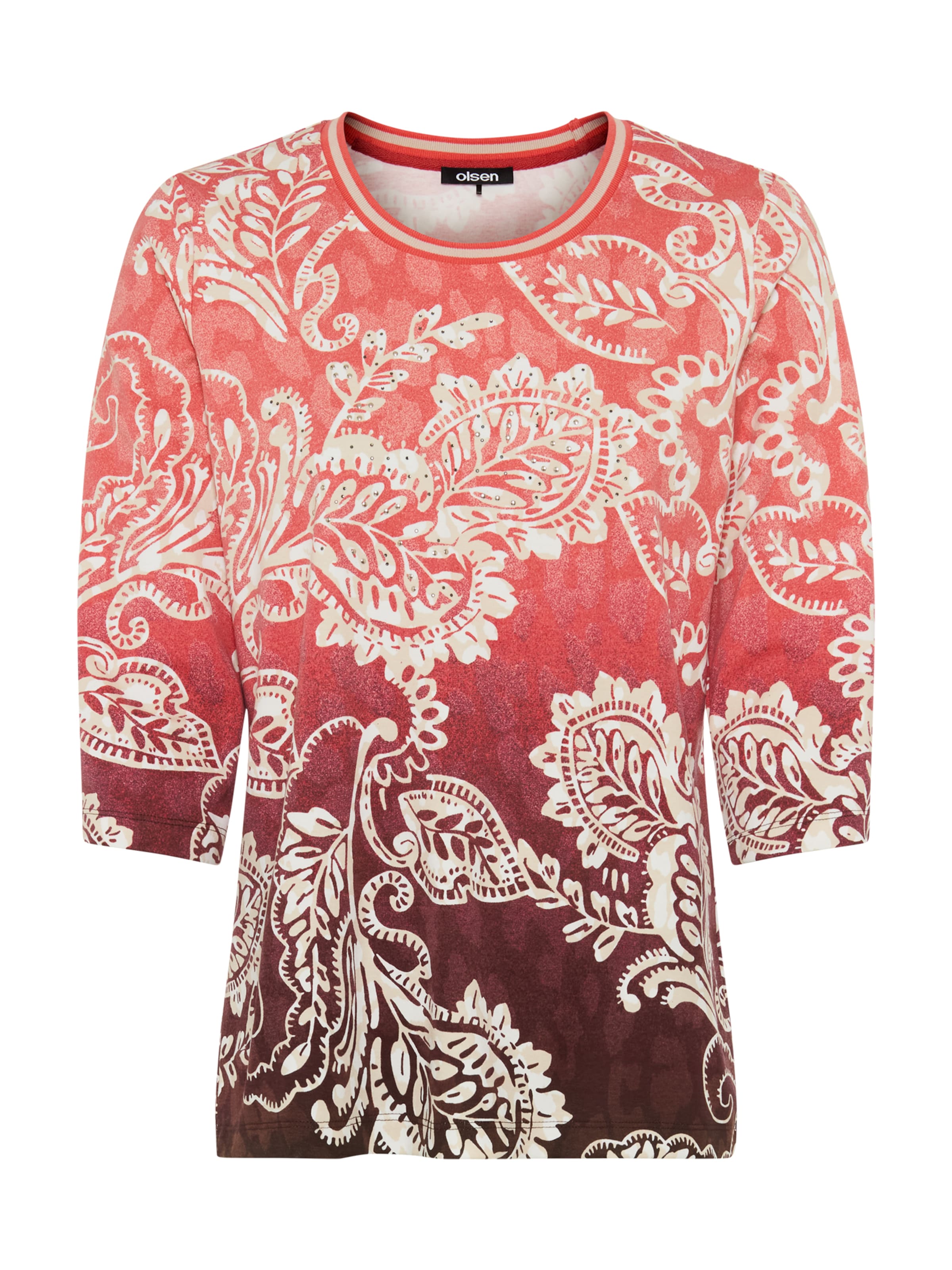 Olsen Shirt 'Hannah' in Rot: Vorderseite