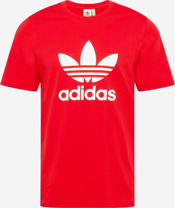 ADIDAS ORIGINALS T-Shirt 'Adicolor Classics Trefoil' in Rot: predná strana