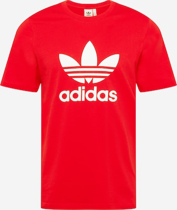 T-Shirt 'Adicolor Classics Trefoil' ADIDAS ORIGINALS en rouge : devant