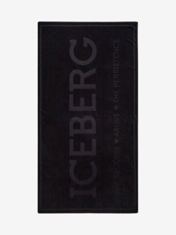 Serviettes ICEBERG en noir : devant