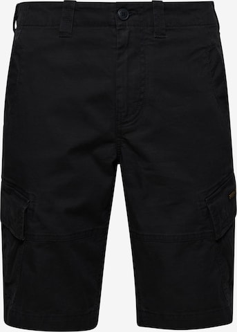 Superdry Regular Cargo Pants in Black: front
