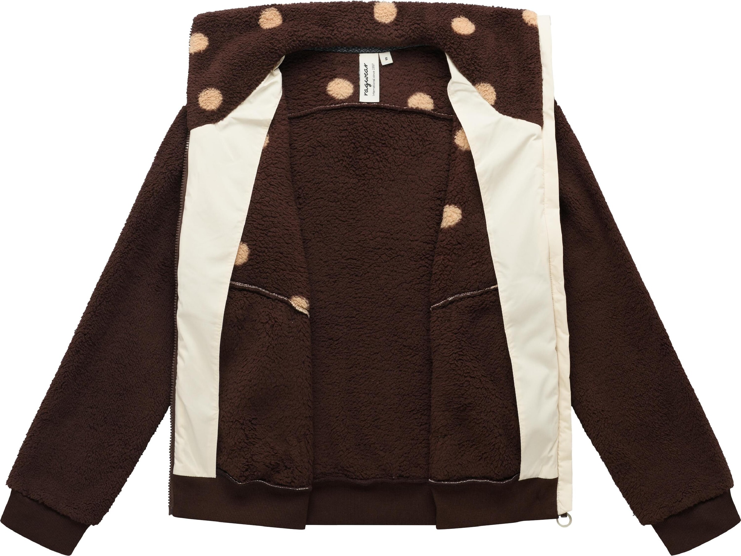 Ragwear Fleece jas 'Madaras' in Bruin