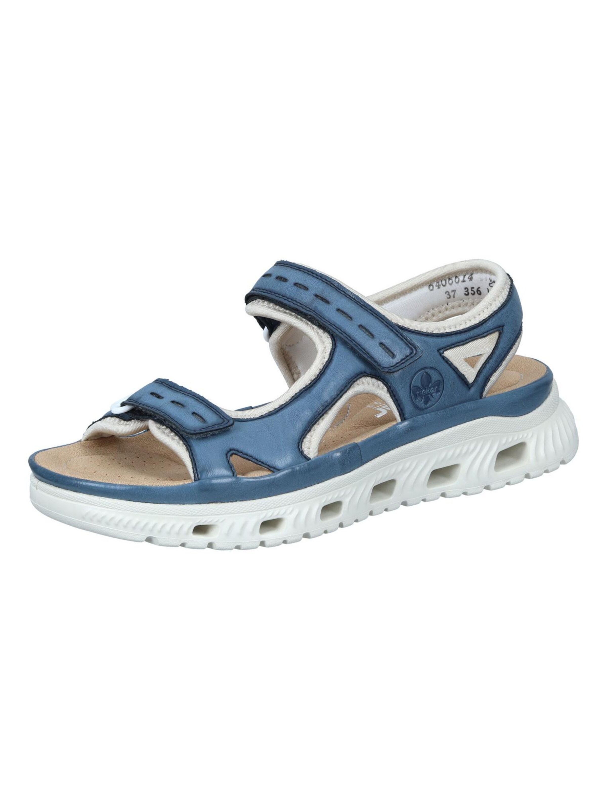 Sandales Rieker en bleu : devant