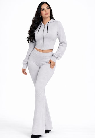 Elara Loungewear in Grey: front