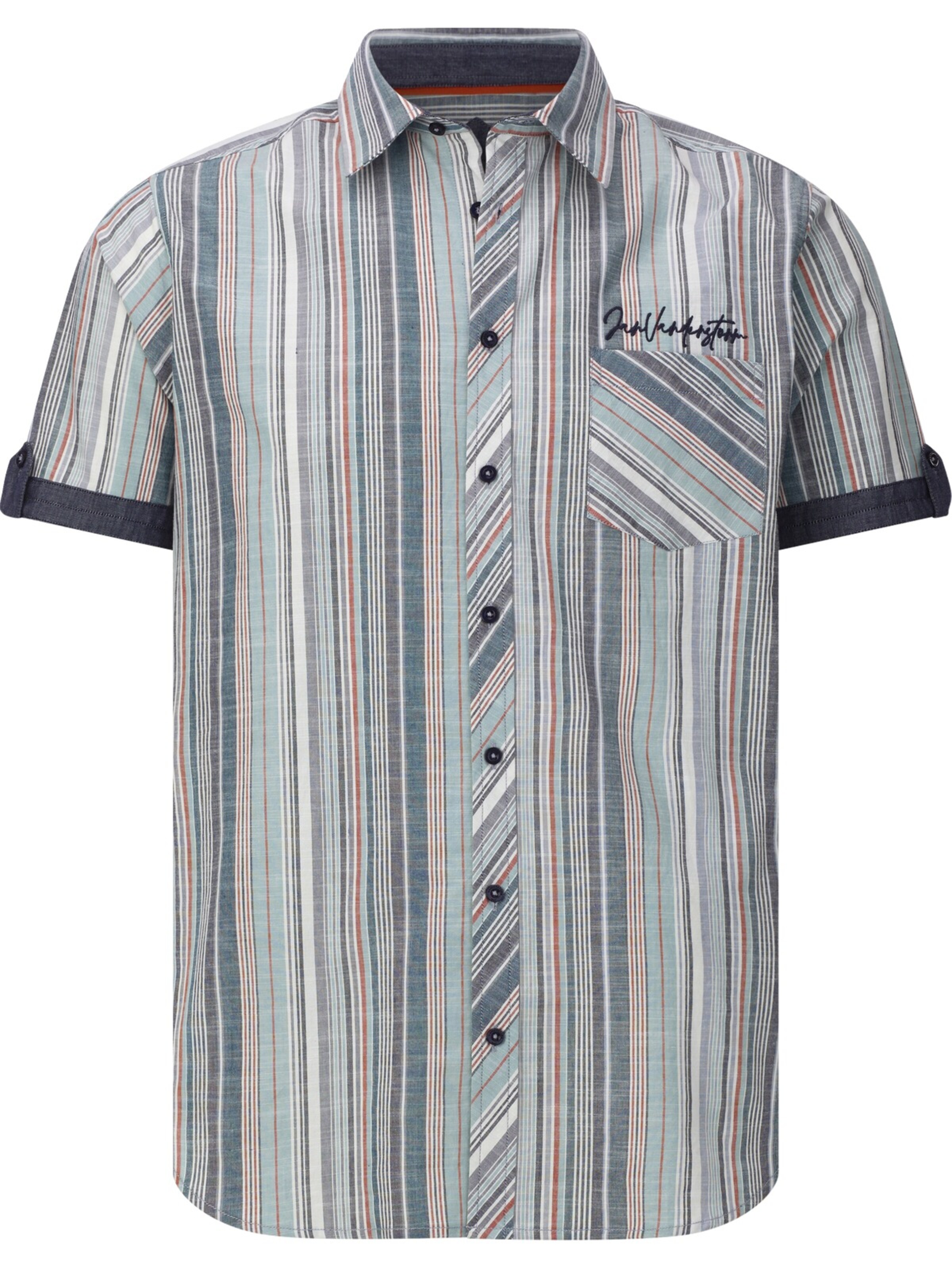 Jan Vanderstorm Comfort Fit Hemd ' Norstad ' in Grün: Vorderseite