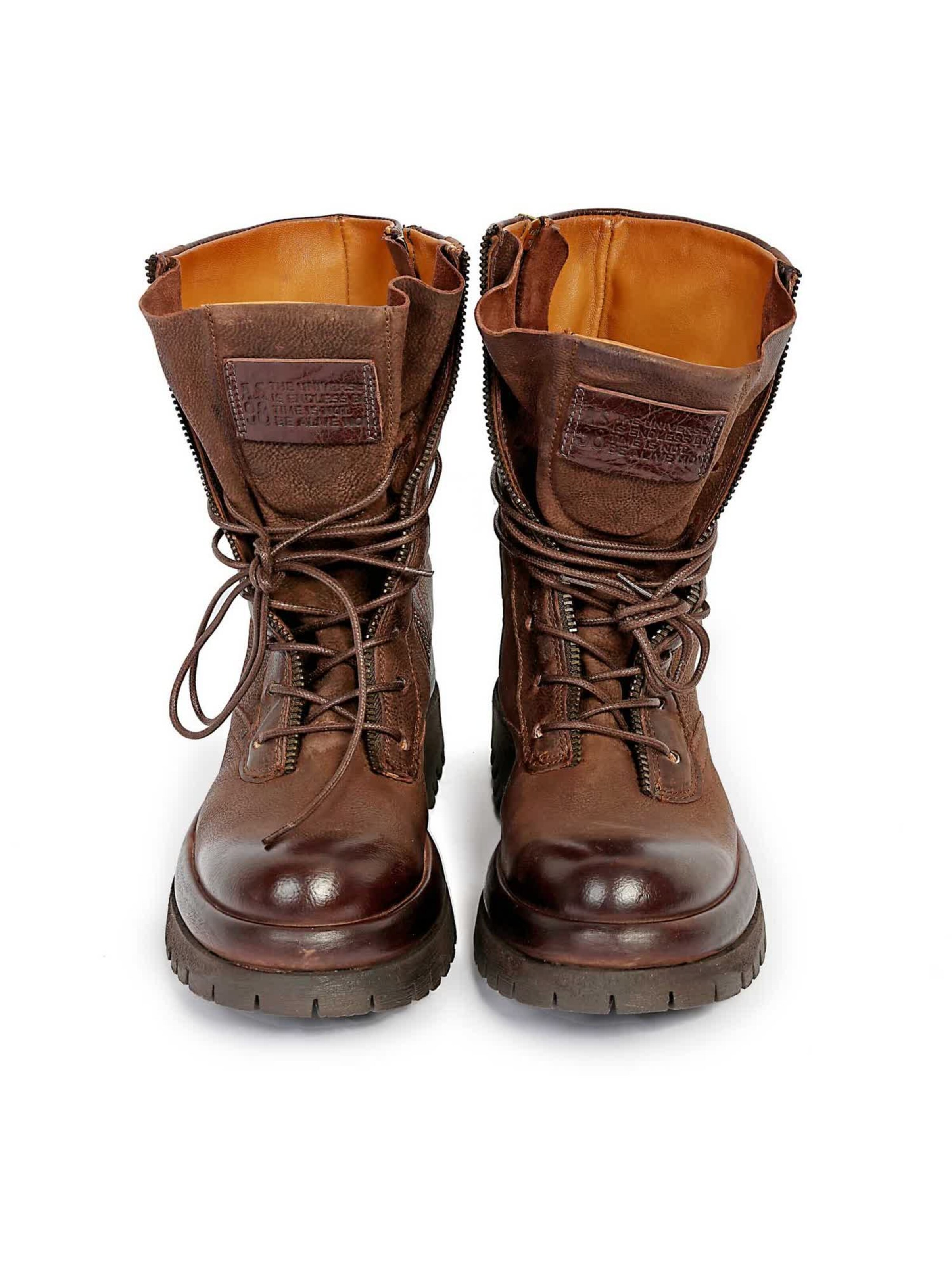 Bottes à lacets 'Delphi' A.S.98 en marron : devant