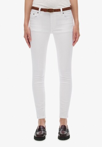 Superdry Skinny Jeans in Wit: voorkant