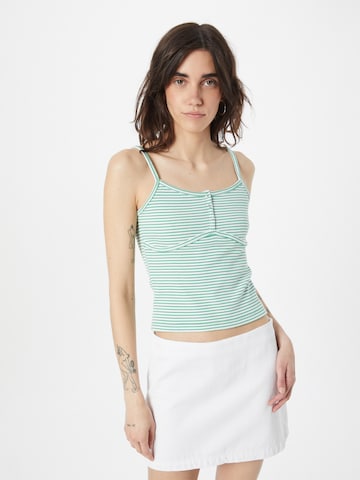 Tommy Jeans Top in Green: front