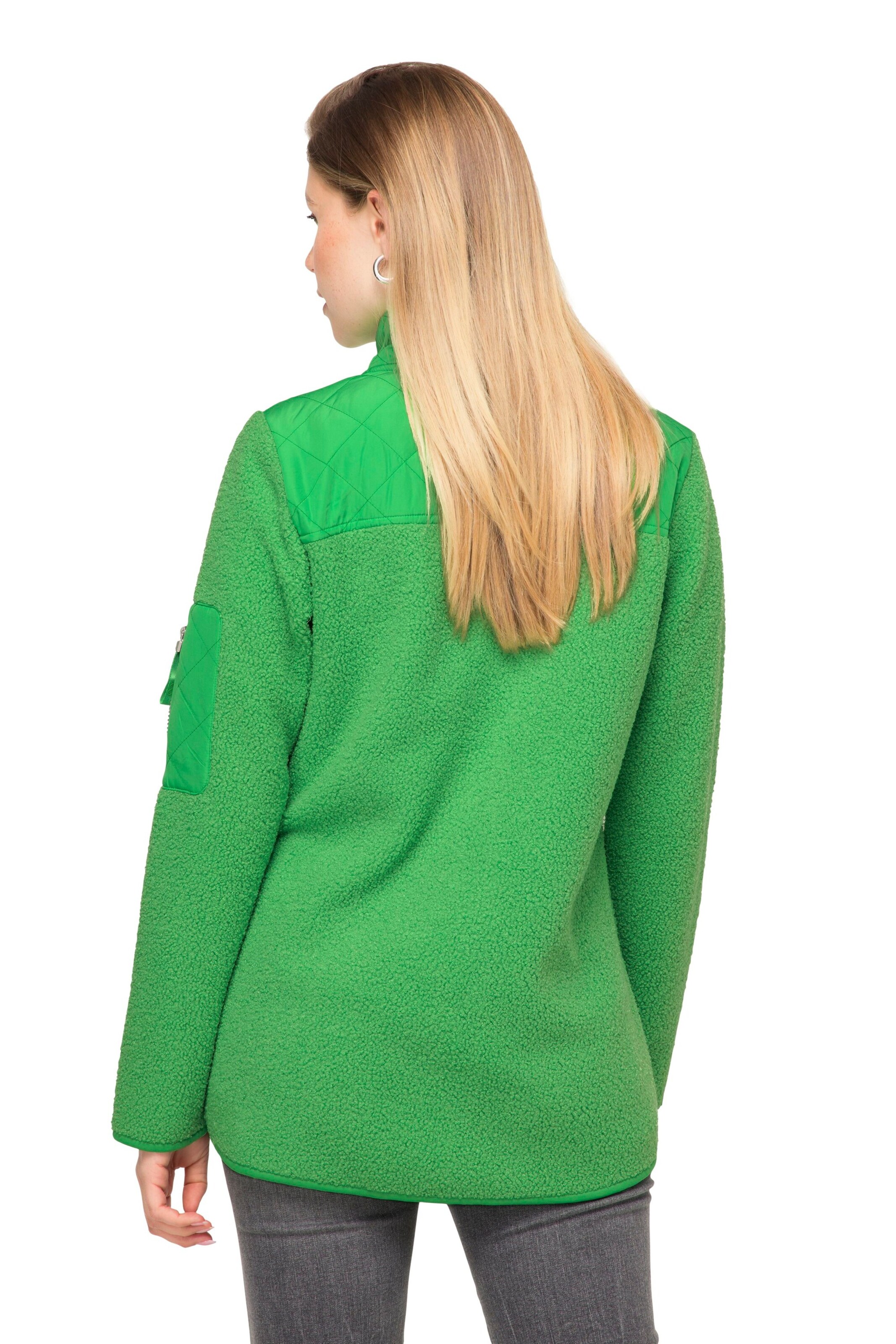 LAURASØN Fleece Jacket in Green
