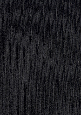 LASCANA Strickkleid in Schwarz