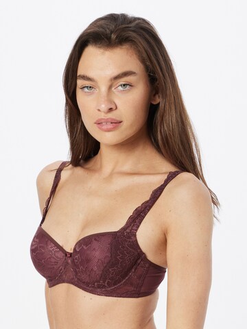 TRIUMPH Regular Bra 'Amourette Charm' in Brown: front