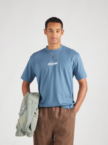 HOLLISTER Μπλουζάκι σε μπλε: μπροστά