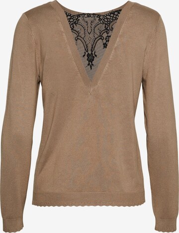 VERO MODA Pullover 'GLORY' in Braun