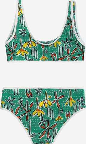 Marni Bustier Bikini värissä vihreä