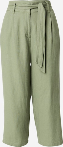 ONLY Wide leg Pleat-front trousers 'CARO' in Green: front