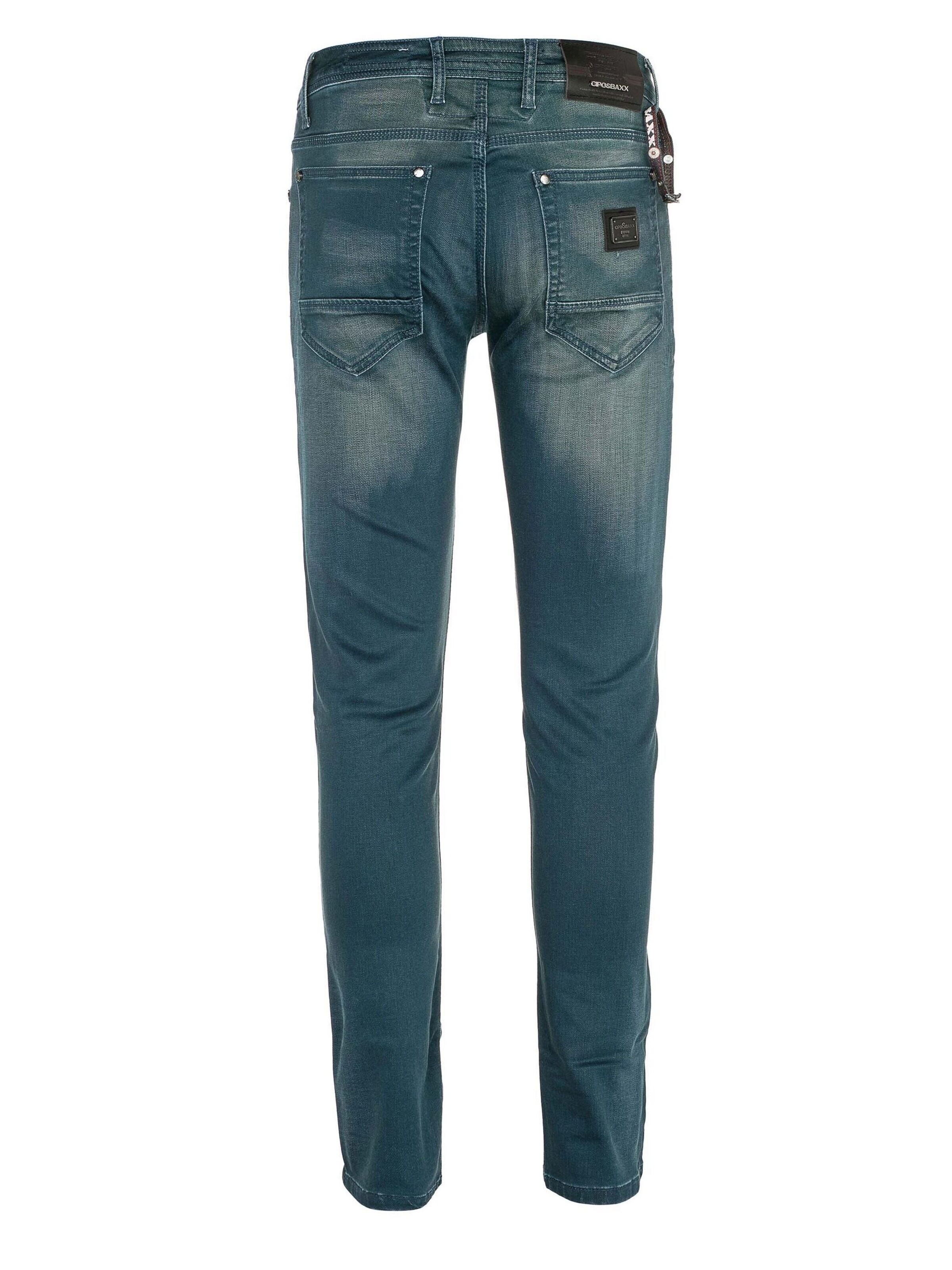 Coupe slim Jean CIPO & BAXX en bleu