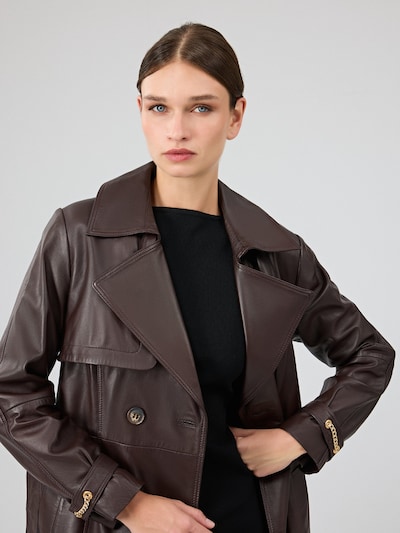 Cappotto di mezza stagione 'Jenny-X' Derimod di colore marrone scuro, Visualizzazione prodotti