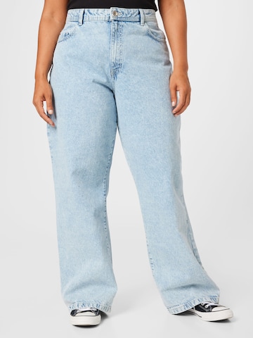 Noisy May Curve Regular Jeans in Blue: front