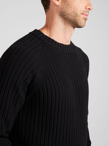HUGO Tröja 'Sribben' i svart