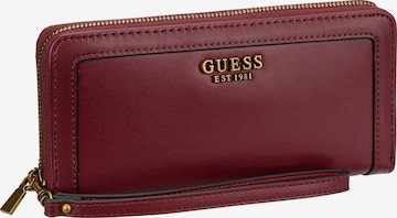 GUESS Wallet 'Abey' in Red: front