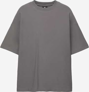T-Shirt Pull&Bear en gris : devant