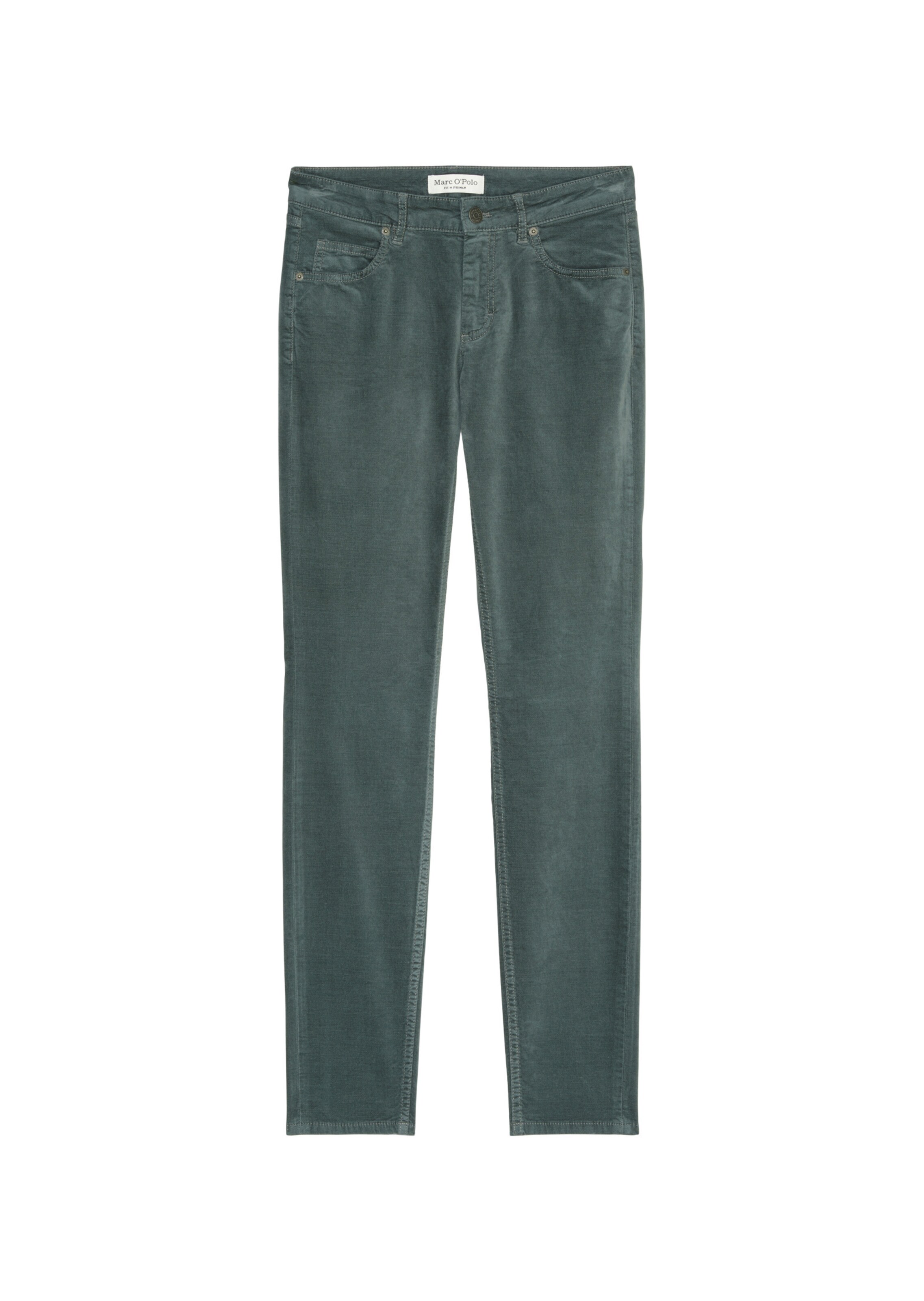 Marc O'Polo Slim fit Pants 'Lulea' in Green: front
