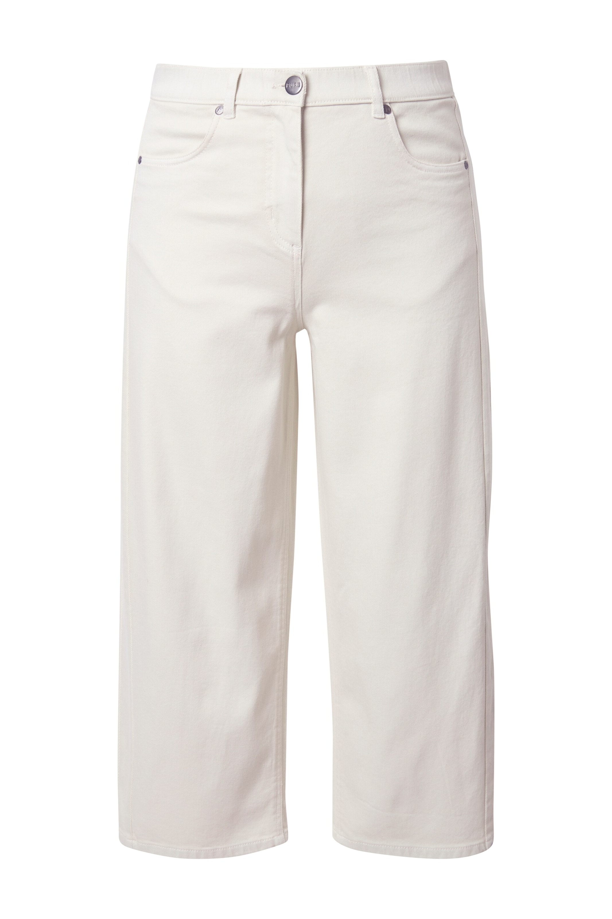 Ulla Popken Loose fit Jeans in White: front