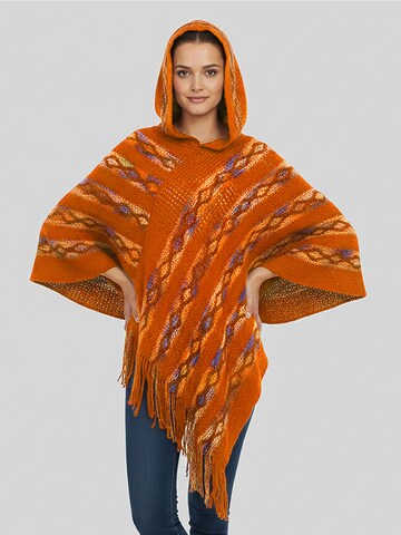 Mantellina di LapaPlus in arancione: frontale