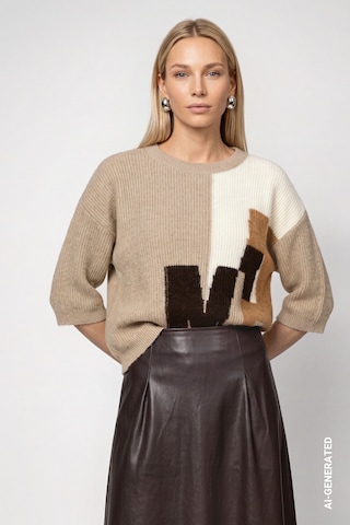 monari Sweater in Beige: front