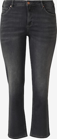 QS Regular Jeans in Grey: front