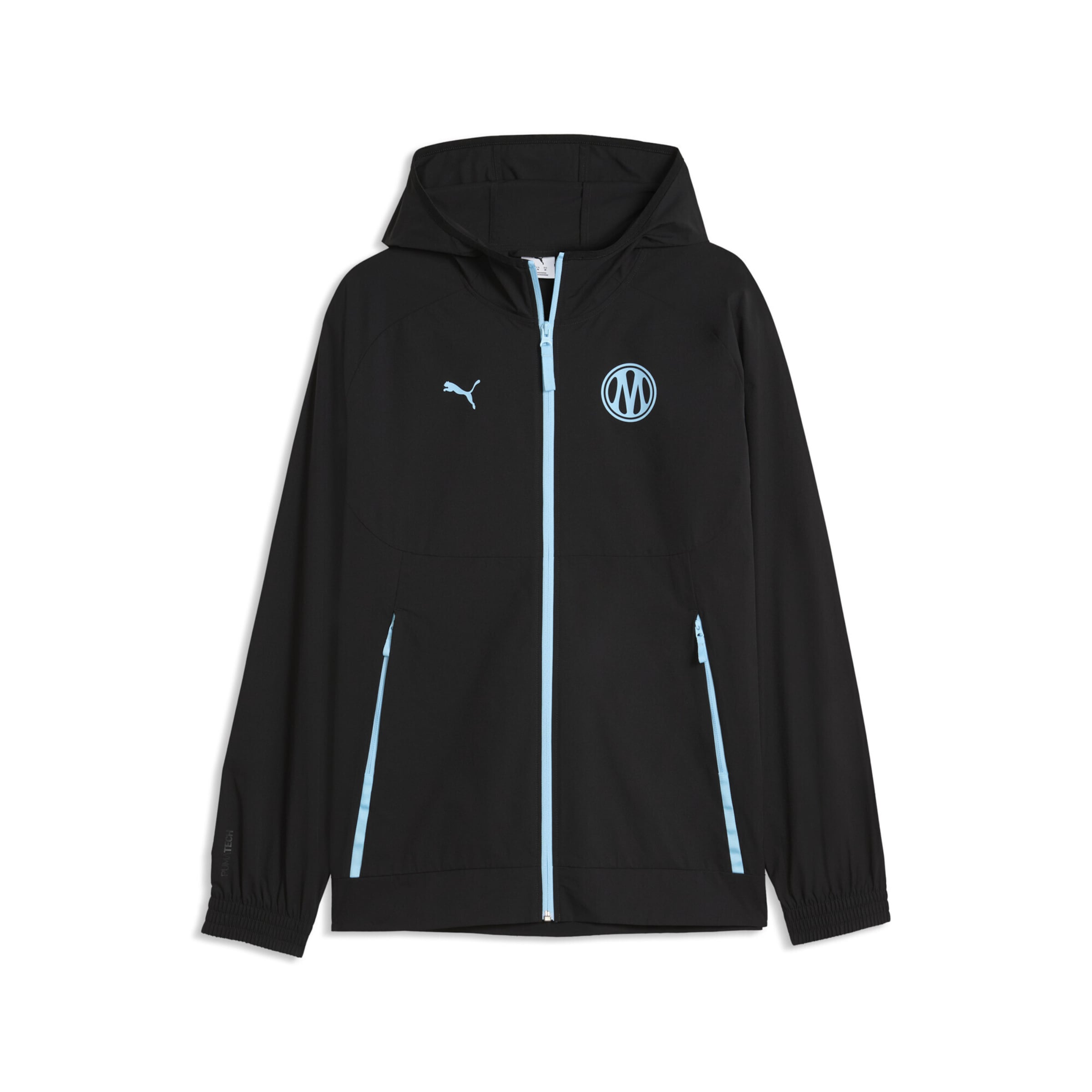 PUMA Training jacket 'Olympique de Marseille' in Black: front