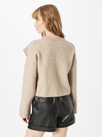 WEEKDAY - Jersey 'Remi' en beige
