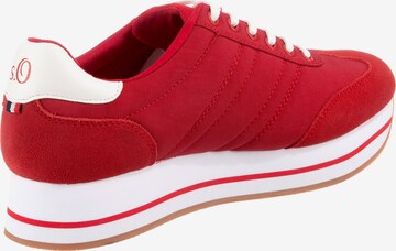 s.Oliver Sneaker in Rot