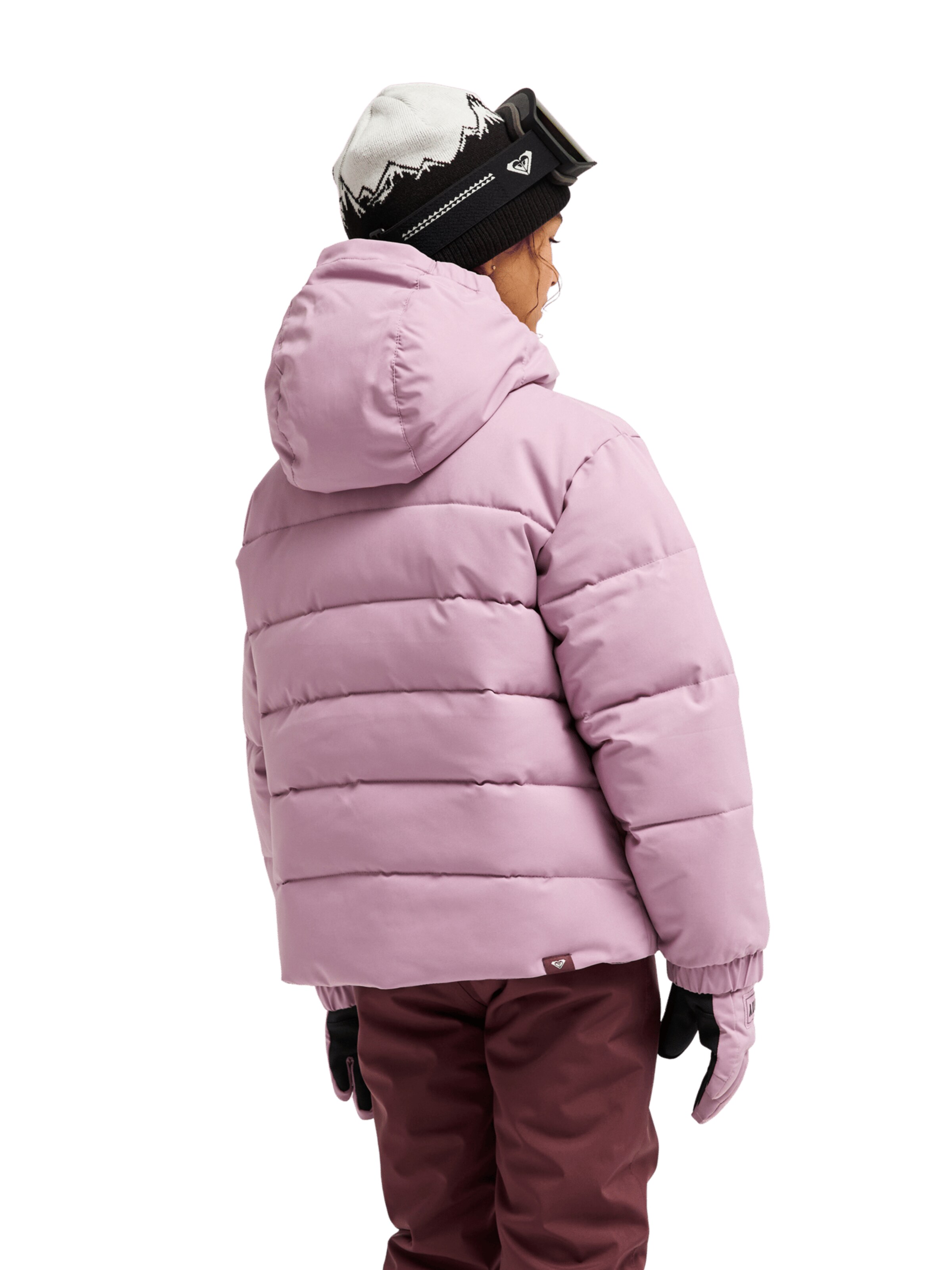ROXY Athletic Jacket 'Snowyhill Puffy' in Purple