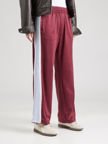 Abercrombie & Fitch Wide leg Broek in Lila: voorkant
