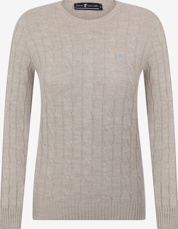 Pullover 'Luisa' di DENIM CULTURE in beige: frontale