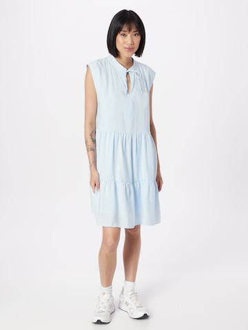 comma casual identity Jurk in Blauw: voorkant