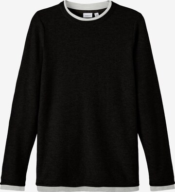 NAME IT - Jersey 'Larami' en negro: frente