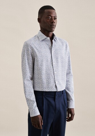 SEIDENSTICKER Slim Fit Hemd in Blau: Vorderseite
