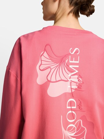 TOM TAILOR Sweatshirt in Pink