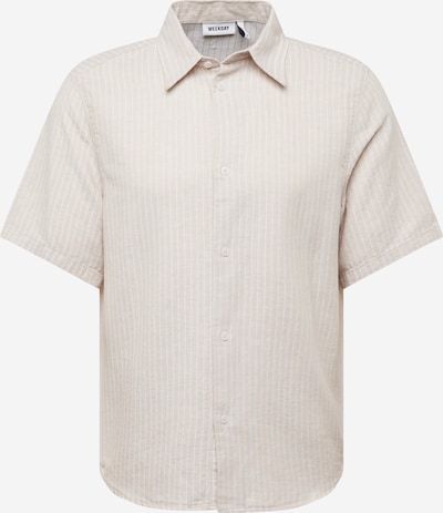 Marškiniai 'Oscar' iš WEEKDAY, spalva – smėlio spalva / balta, Prekių apžvalga