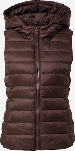 Gilet 'NEW TAHOE' di ONLY in marrone: frontale