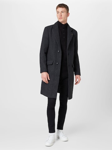 BURTON MENSWEAR LONDON - Abrigo de entretiempo en negro