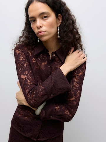 Camicia da donna 'VMUrshila' di VERO MODA in marrone: frontale