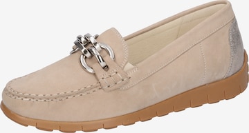 WALDLÄUFER Moccasins in Beige: front