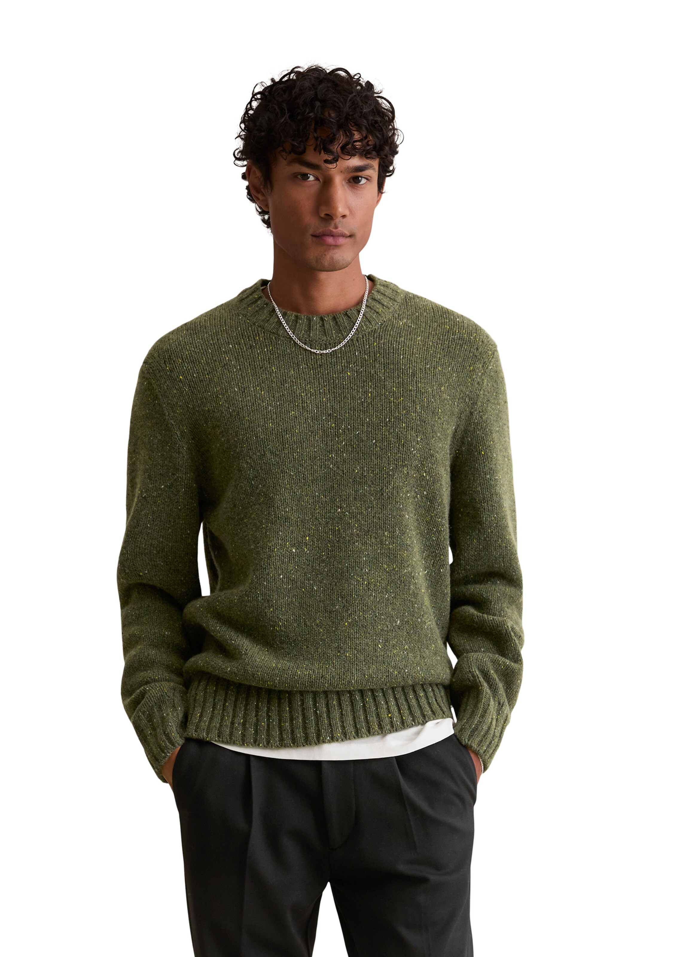 Marc O'Polo DENIM Pullover in Grün: Vorderseite