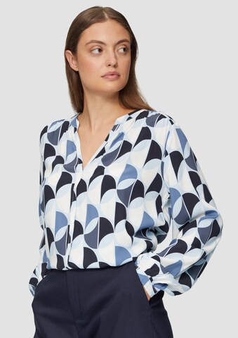 s.Oliver Blouse in Blauw: voorkant