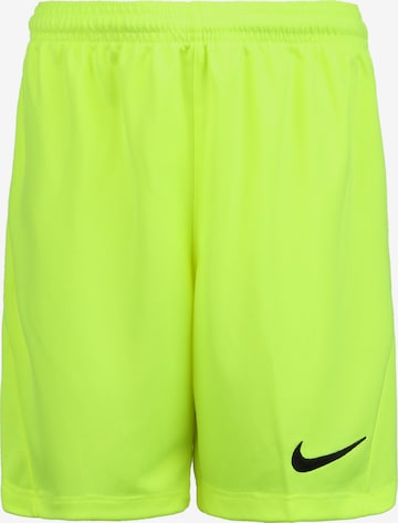 NIKE Workout Pants 'Dry Park III' in Yellow: front
